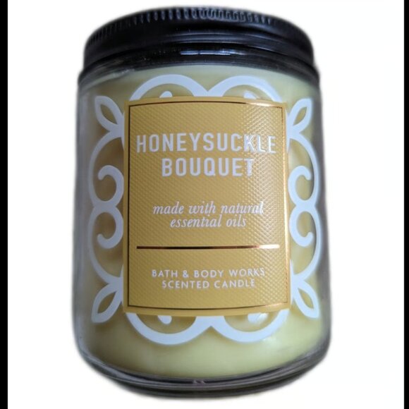 Bath & Body Works Other - Bath and Body Works HONEYSUCKLE BOUQUET Single Wick Candle
